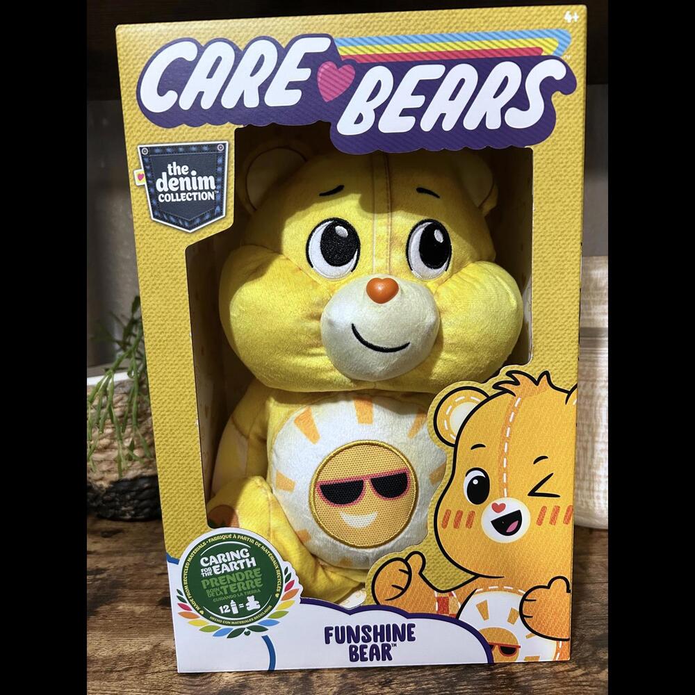 Care Bears Funshine Bear Plush Toy - The Denim Collection